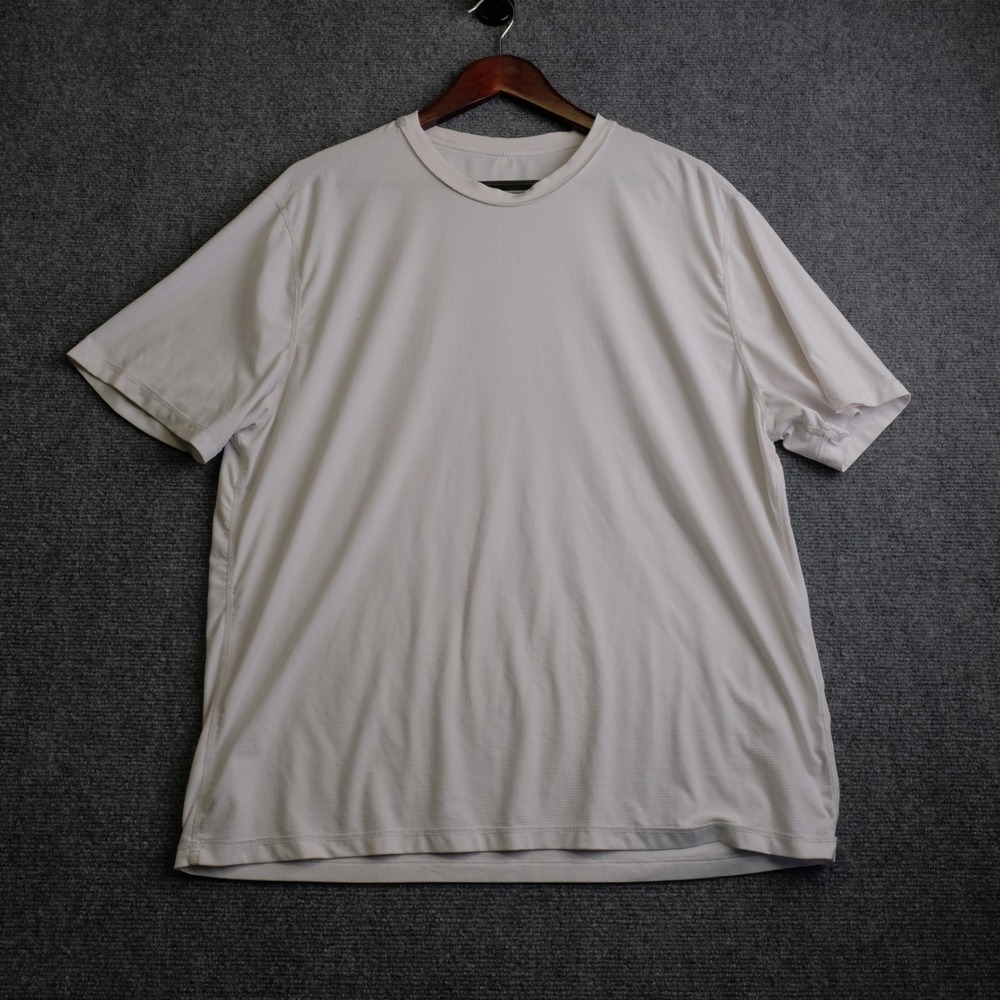 Ten Thousand T-Shirt Mens XL White Athletic Long Sleeve Workout Gym Polyester